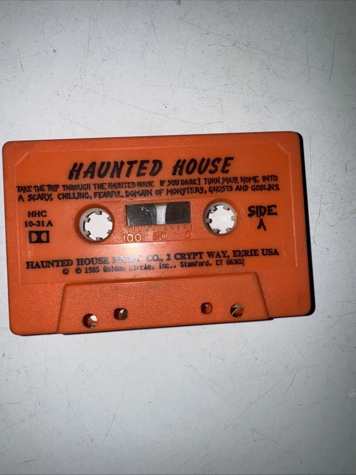 1985 Haunted House Audio Cassette Tape Haunted House Music Co Horror USA Foto 2 de 3