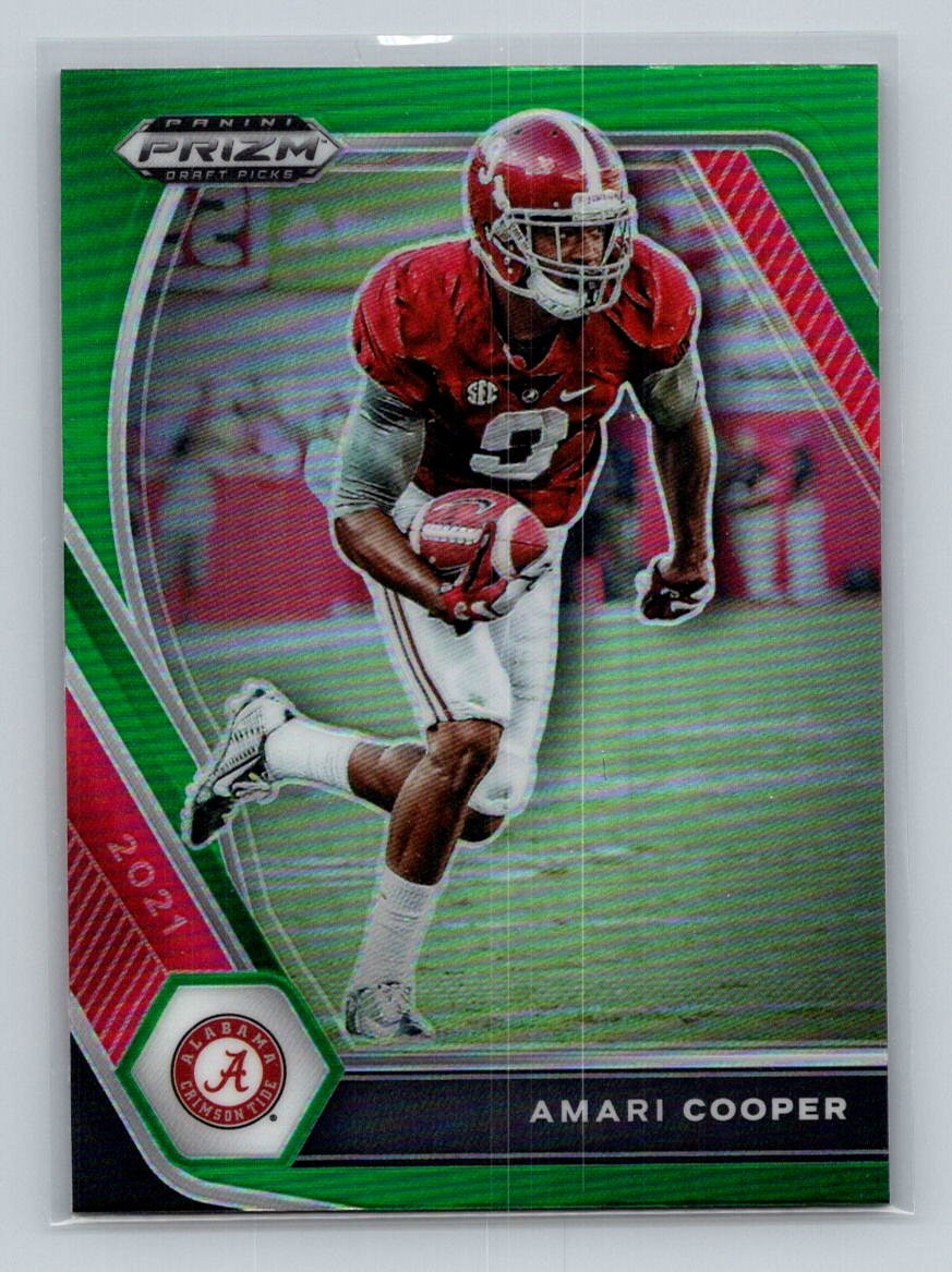 Amari Cooper 2021 Panini Prizm Draft Picks Collegiate Green #36 Alabama