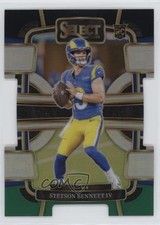 2023 Panini Select Concourse Black & Green Prizm Die-Cut Stetson Bennett IV 1f5j