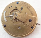 ANTIQUE 18s WALTHAM PS BARTLETT 11 JEWEL HUNTER POCKET WATCH MOVEMENT PARTS