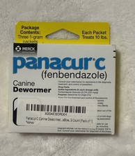 Panacur C Canine Dewormer 3 x 1g Packets Dog Fenbendazole