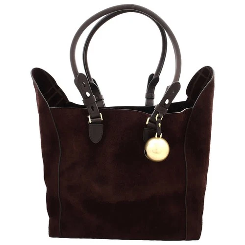 Burberry Medium Calf Suede Shield Tote Bag 8075550