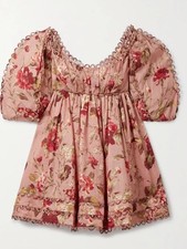 (B11/8)Zimmermann Floral mini summer Dress Size 3