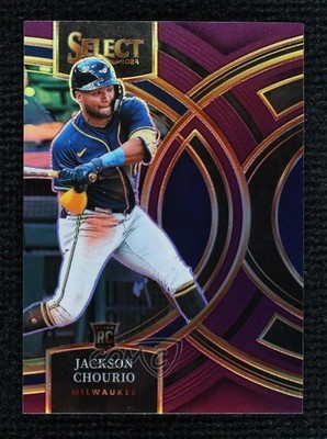 2024 Select Premier Level Purple Prizm 12/99 Jackson Chourio #8 Rookie RC 1k9t
