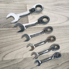 Blue Point Stubby Ratcheting Wrench 5 Piece Set 34 1116 12 716 38 516