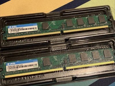 2GB 2x1GB DDR2-800 PC2-6400 Desktop Memory Kit 240-Pin Low Profile - Firebox XTM