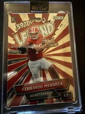 2025 Wild Card Comix Legend Fernando Mendoza 1/5 SSP Sealed Case College QB