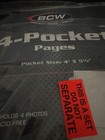 Pack of 60 BCW Pro 4-Pocket 4”x5.5” Postcard or Photo Clear Album Pages — photo 3