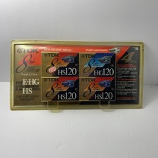 New TDK HS120 8mm Video Cassette Camcorder Tapes 4 Pack High Standard Sealed