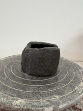 Untitled Black Clay Pinch Pot Ornament by James Verity Ceramics Studio Pottery