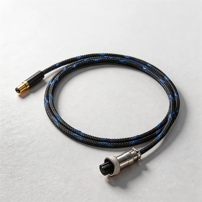 Power Supply DC Cable GX16 2Pin to 5.5x2.1mm / 2.5mm for HI-FI Linear PSU LPS