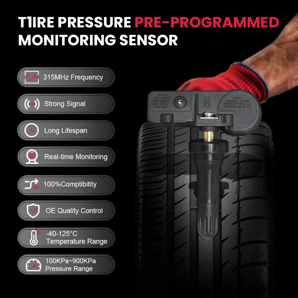 4X Sensor de Pressão de Pneu GM TPMS Genuíno Fabricante de Equipamento Original para Caminhões e Vans GMC 13540601 - Imagem 2 de 4