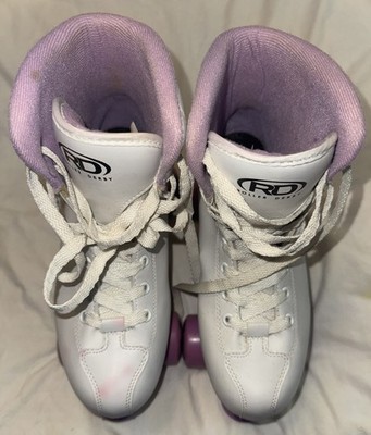 Roller Derby Roller Star 550 Skates Size 8 Regular Quad Indoor Outdoor White