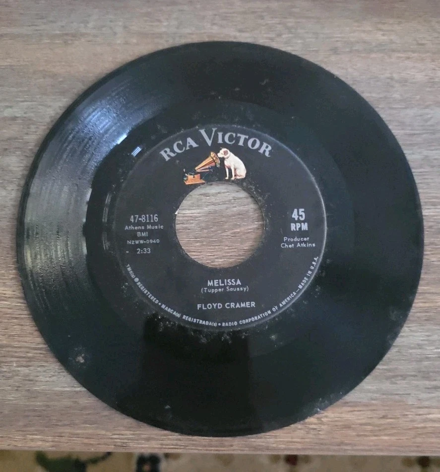 Floyd Cramer - Java / Melissa [7" 45 rpm Single] RCA 47-8116, 1962 - Image 2 of 2