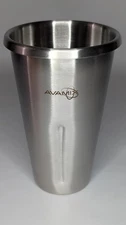 AvaMix 32 oz. Stainless Steel Drink Mixer Malt Cup for ADM series. SET OF TWO