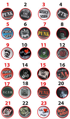 PUNK ''BUTTONS'' Oi!/Punk/No Future/Bands/Teil 2/Punkrock/77/Exploited/Vice Squad