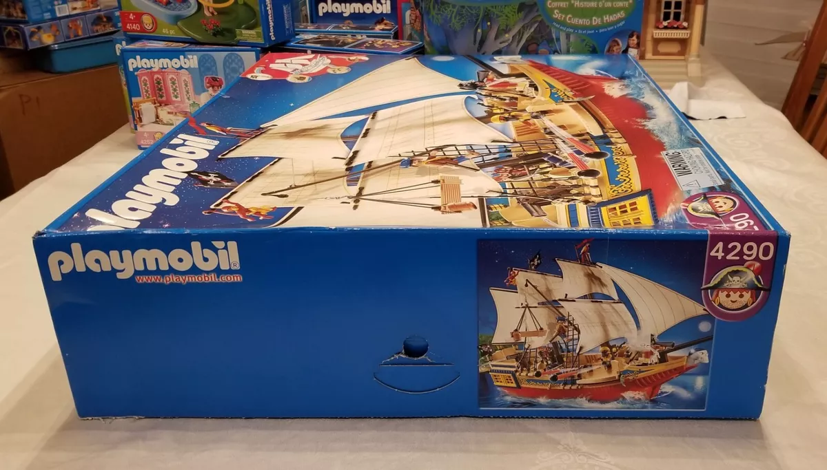 Playmobil Pirate Stealth Ship 4290 Sail Boat Galleon 2007