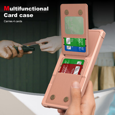 PU Leather Stand Phone Case Card Holder For Samsung Galaxy S26 Ultra S25 S24 FE