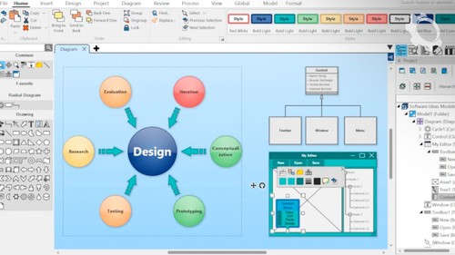 Software Ideas Modeler Ultimate v14.9 (Diagramming Modeling CASE Tool) - Afbeelding 2 van 6