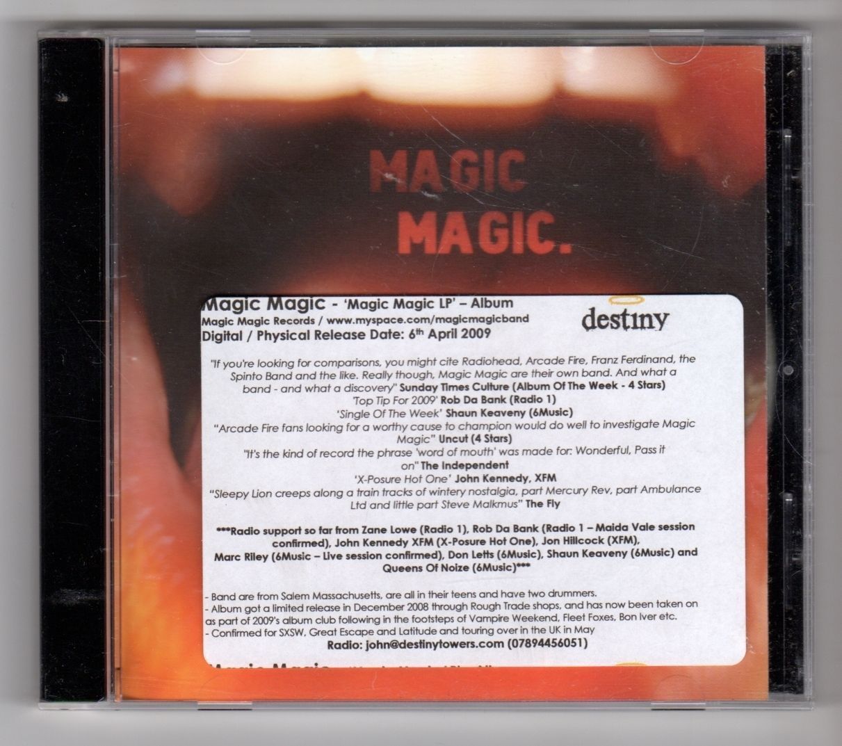 (GZ64) Magic Magic, Magic Magic - 2009 CD