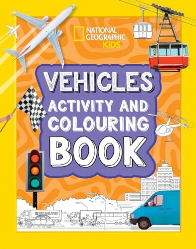 Vehicles Activity and Colouring Book, Non-Fiction, Paperback, National Geographic Kids - Image 4