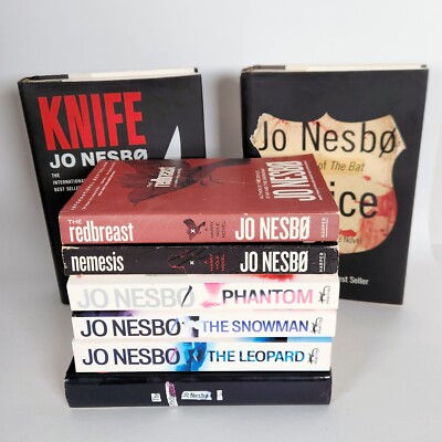 Jo Nesbo 10 Book Lot Inspector Harry Hole Series Redbreast Nemesis Phantom Knife