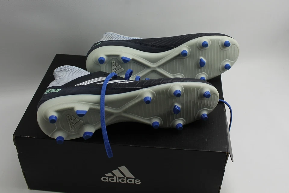 Botines de fútbol Adidas Predator 18.3 8.5 para mujer negros y grises azules BD7299 Foto 3 de 3