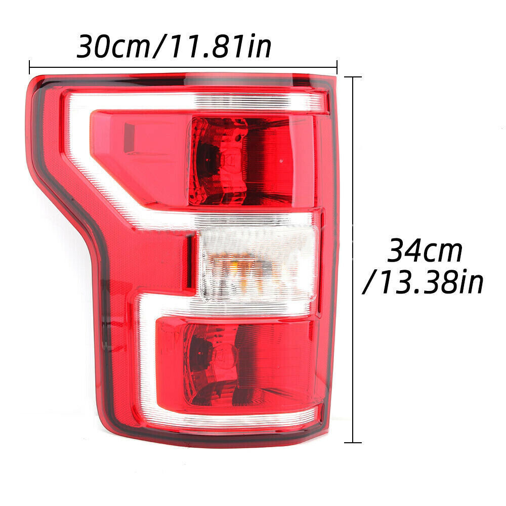 Feu Arrière Gauche Chrome Pour Ford F150 2009-2014 - Feu Stop Et Clignotant, Technologie Halogène