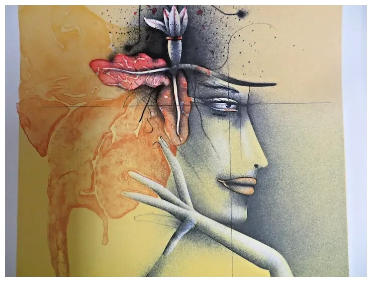 Paul Wunderlich Color Lithograph 