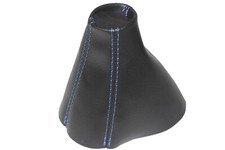Fits 10-15 Chevrolet Camaro Real Leather Manual Shift Boot With Blue Stitch