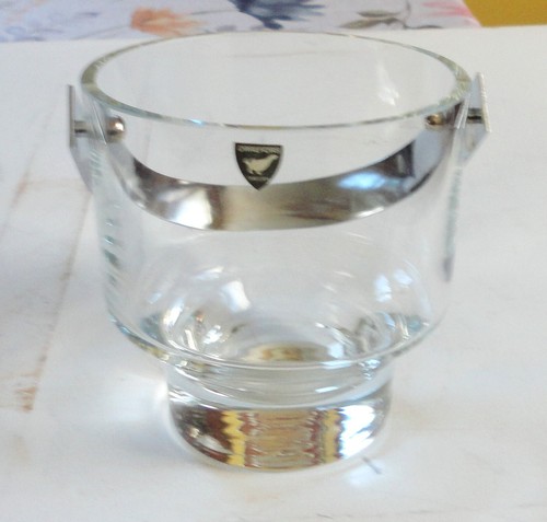 MCM Modern Orrefors Koppel Tapered Ice Bucket & 6 MIB Arabia Contact Shot Glass - Picture 5 of 13