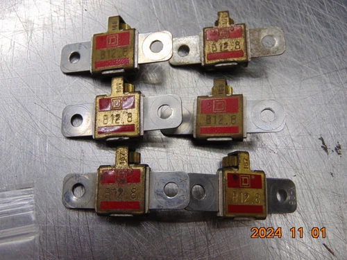 Square D B12.8 Thermal Overload Relay Elements, Lot of 3 *FREE SHIPPING*