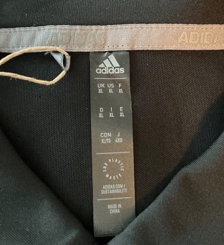 Adidas Golf Polo UPF Long Sleeve XL Black New - Picture 2 of 6