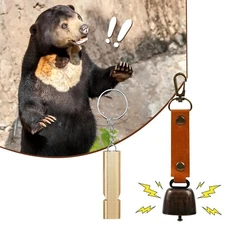 2pcs Bear Repelling Bell with Whistle Set Hanging Bear Bell for Bear Deterrent