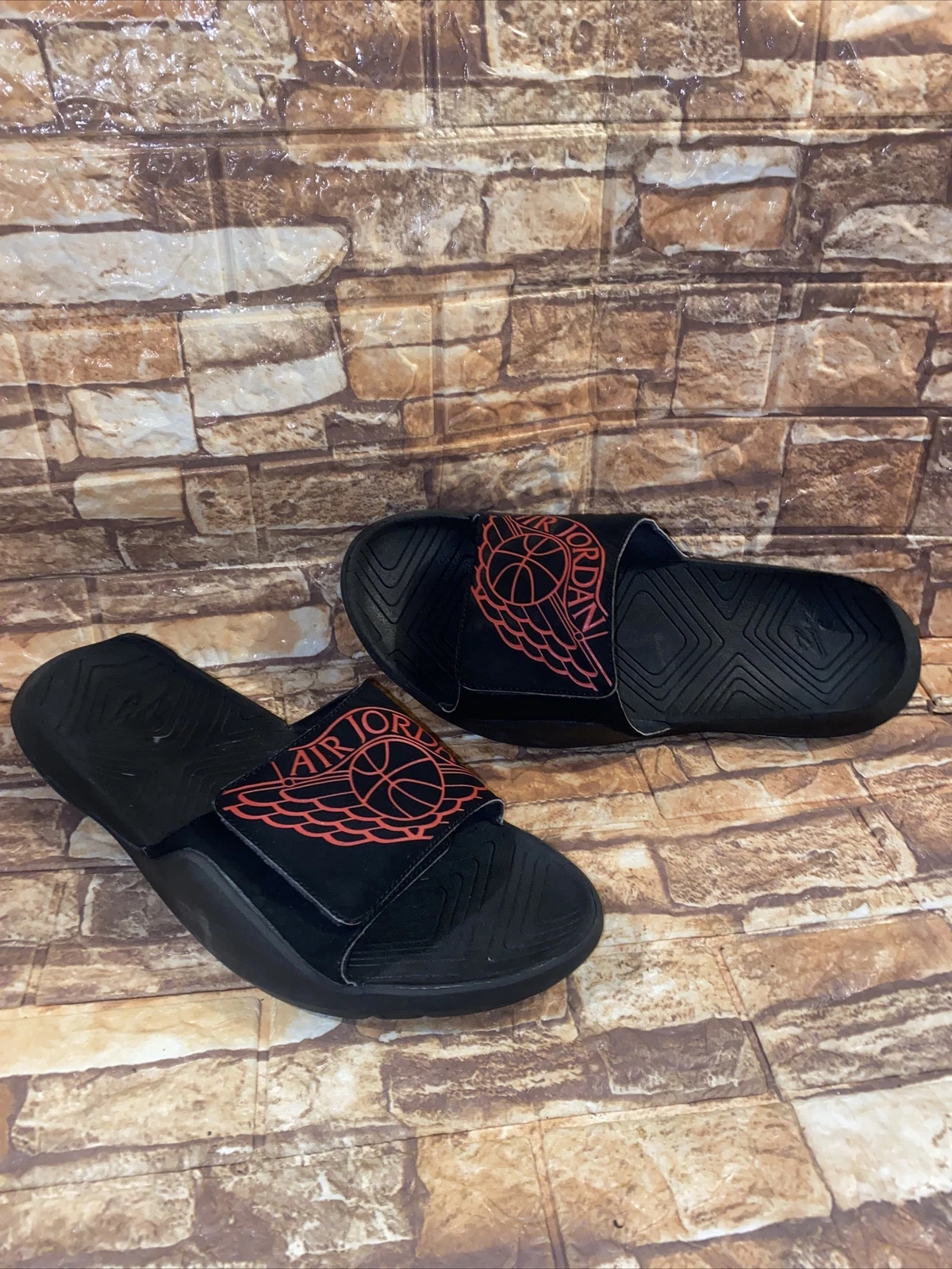 Nike Air Jordan Hydro 7 Slides Black University RedBlack AA2517 062 da uomo taglia 14