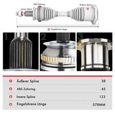 Antriebswellen Fürs Auto Für Audi A4 Avant 8E5, B6
