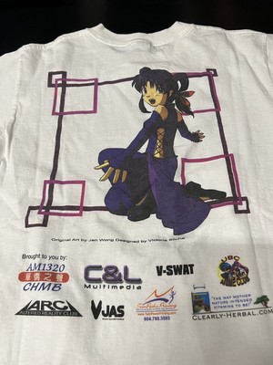 Vintage 00s Anime Evolution 2004 Promo Shirt Size Small Expo 