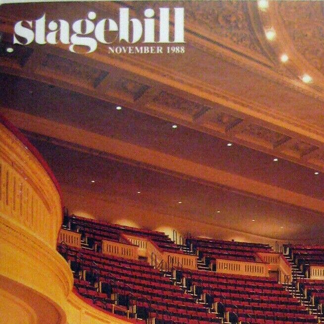 Tracy Chapman Stagebill November 1988 Carnegie Hall Ticket Newsp