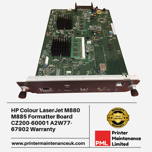 HP Color LaserJet M880 M885 Formatatter Board CZ200-60001 A2W77-67902 Garantie