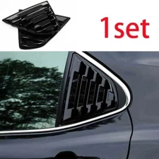 Rear Quarter Window Louver Scoop Side Vent For Toyota Camry 2018-23 Glossy Black