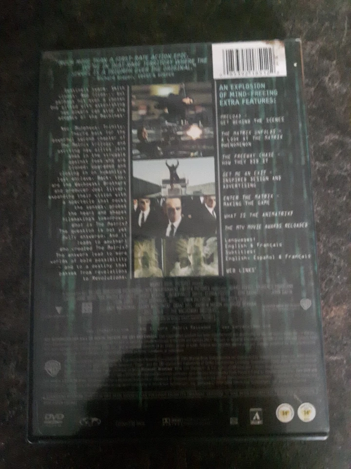 The Matrix 2009 DVD Movie Full Screen Good Condition - Image 2 of 2
