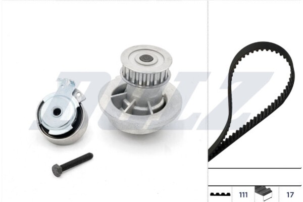 Dolz KD025 Wasserpumpe + Zahnriemensatz For Chevrolet Daewoo-image