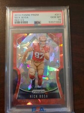 Nick Bosa #311 2019 Panini Prizm Red Ice Rookie RC PSA 10 San Francisco 49ers 🔥