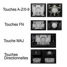 Touche de Clavier Français pour DELL Latitude 5300 2-in-1 / 5310 / 7300