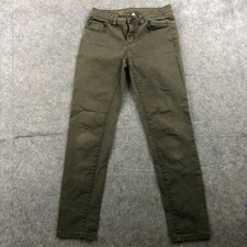 Lauren Concrad Pants Womens 2 Olive Green Slim Stretch Business Casual