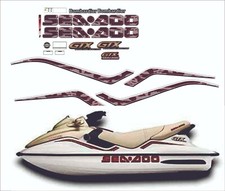 SEADOO GTX RFI 1999 Graphics / Decal / Sticker Kit BURGANDY