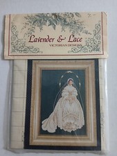 Lavender  Lace Cross Stitch Pattern I Thee Wed