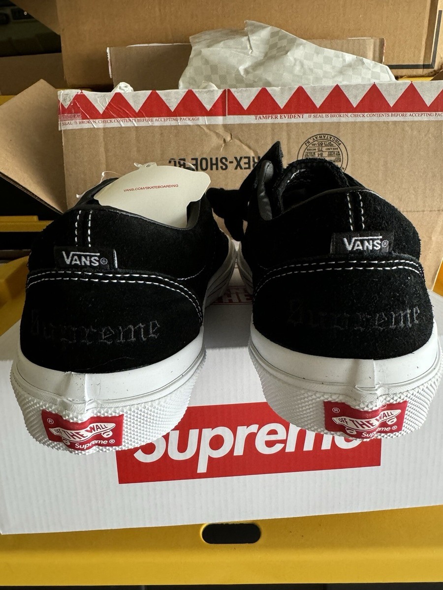 Supreme × Vans Skate Sid S BLACK Vans Sid Supreme Fuck Em Black Men's - Sneakers - US