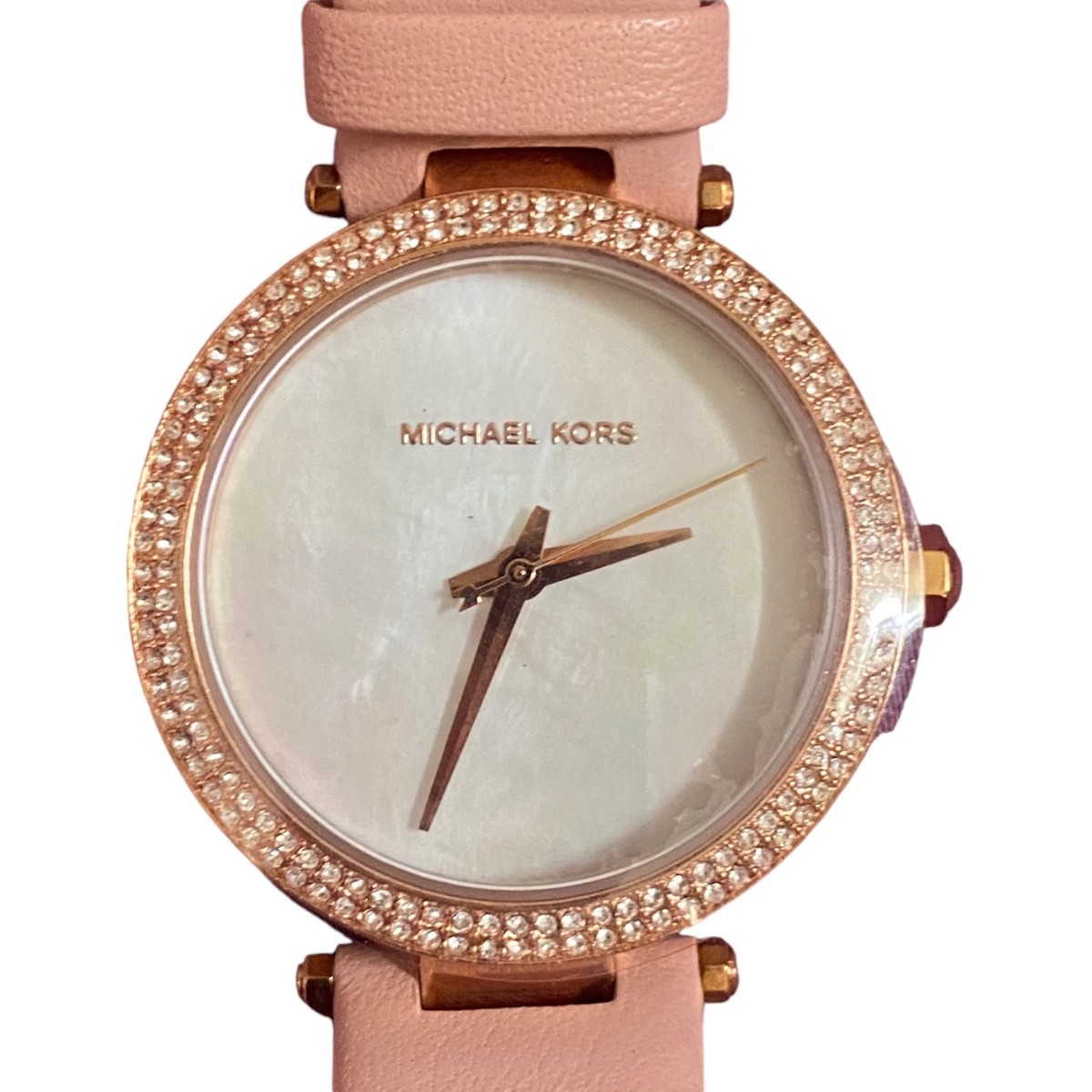 NWT Michael Kors Mini Parker Pearlized Strap Rose Gold NWT Michael Kors Mini Parker Pearlized Strap Rose Gold