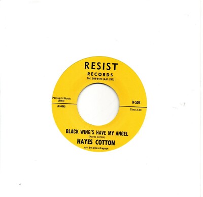 Hayes Cotton:Black wing's have my angel/I'll be waiting:Re-issue